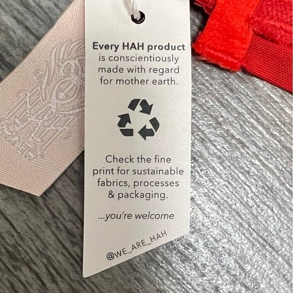 NWT We are HAH Free People Set Wired Bra Thong Panty 30-38B 30B 32B 34B 36B 38B - Picture 14 of 16